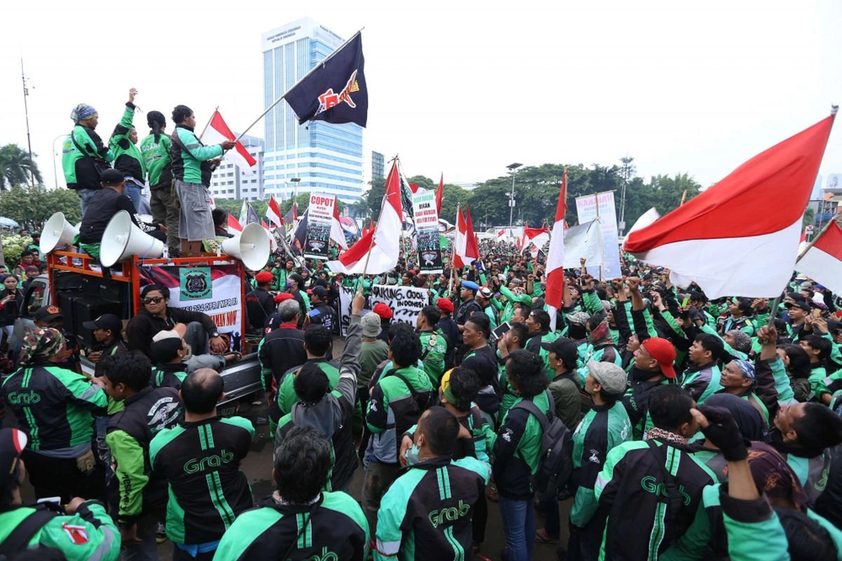 Demo Ojol Hari Ini di Jakarta