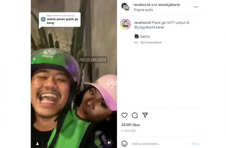 Miss Mega Prank Ojol